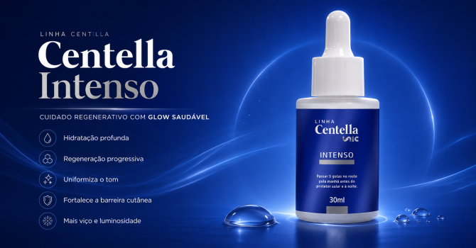 Centella Intenso Sérum Facial Da UnicPharma Para Hidratação Profunda Regeneração E Glow Da Pele