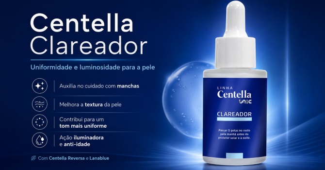 Centella Clareador Sérum Facial Da UnicPharma Para Manchas Melasma Textura E Luminosidade Da Pele