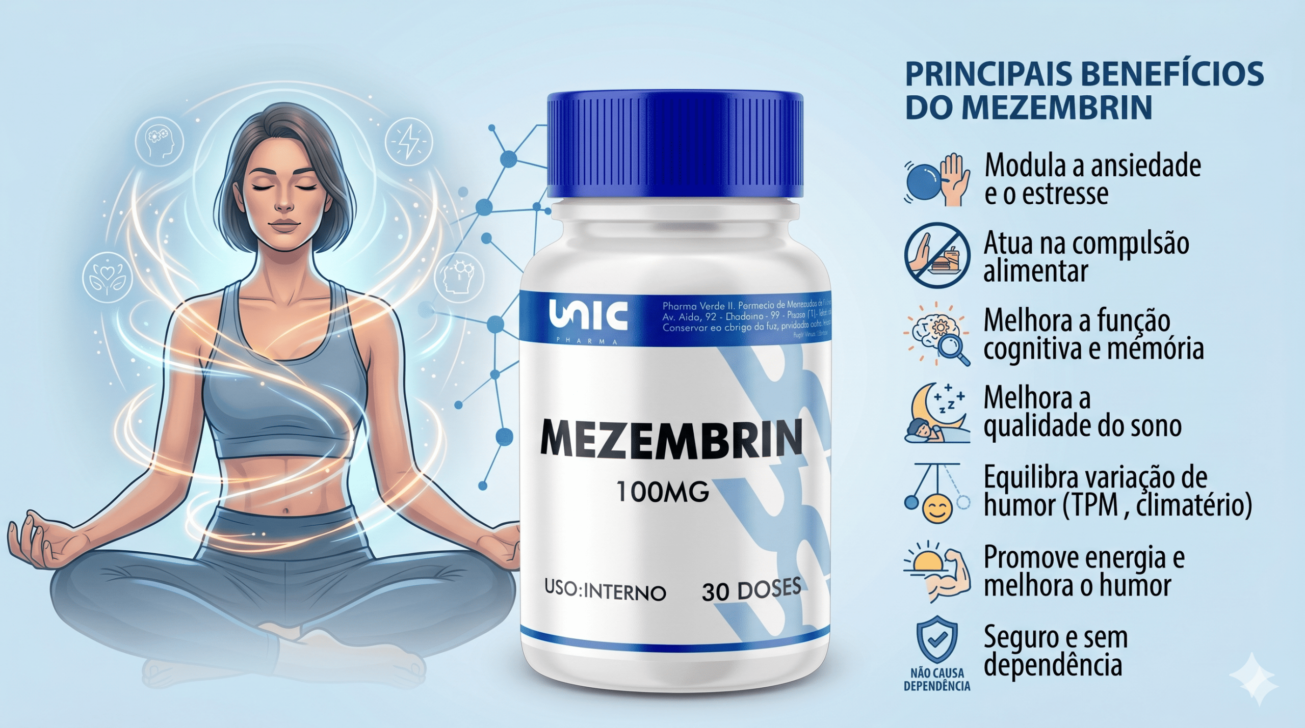 Mezembrin inibidor da fome emocional da UnicPharma