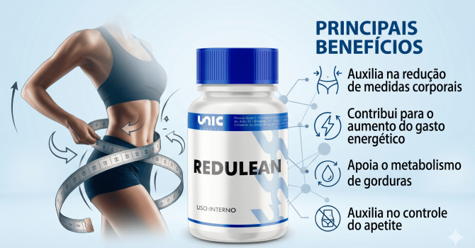Imagem Ilustrativa Do Redulean Suplemento Da UnicPharma Para Suporte Metabólico E Controle De Peso