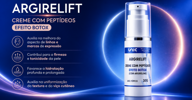 ArgireLift Creme Com Peptídeos Da UnicPharma Para Linhas De Expressão Firmeza E Hidratação Da Pele